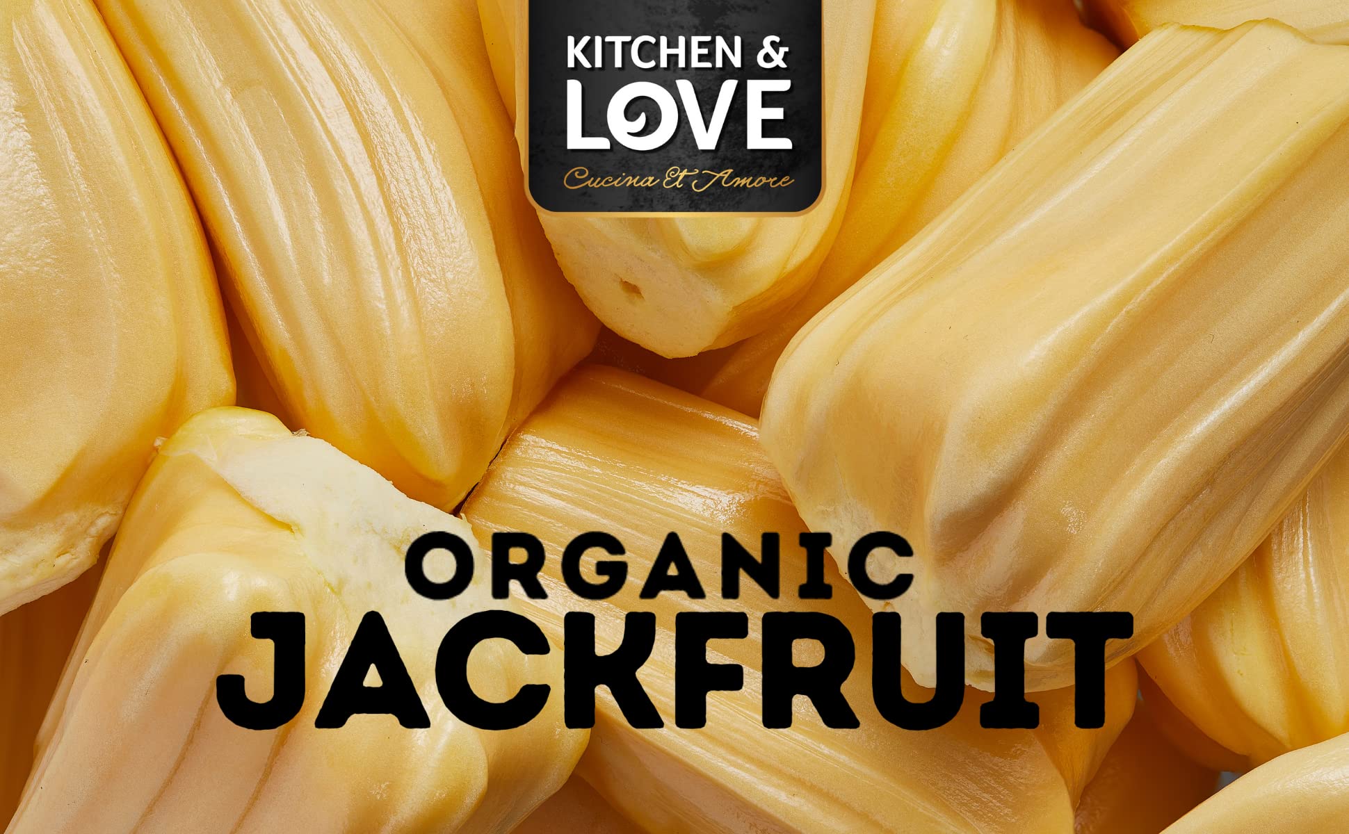 Kitchen & Love close-up of shredded jackfruit texture mimicking pulled meat