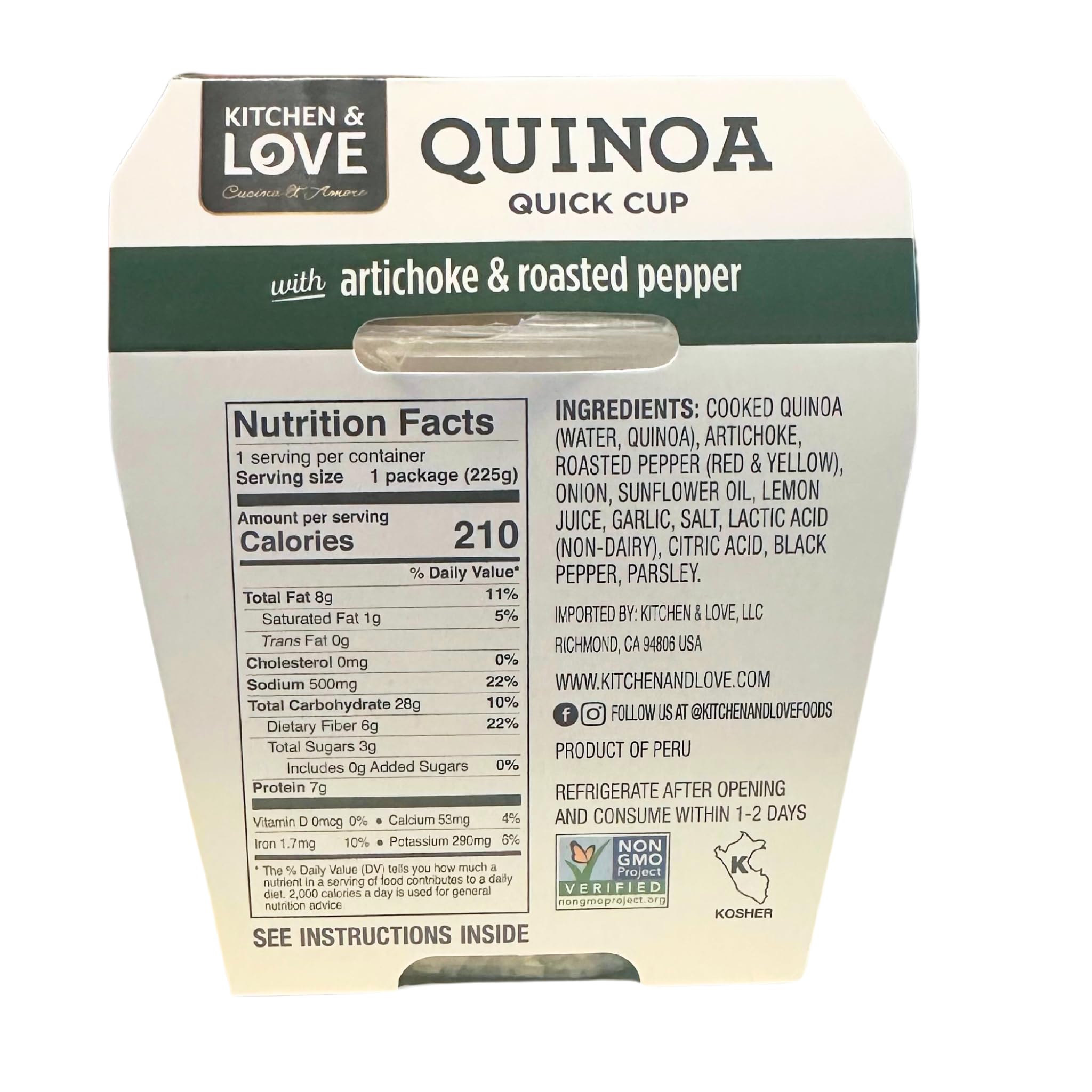 Kitchen & Love close-up of cooked quinoa grains showing texture and protein