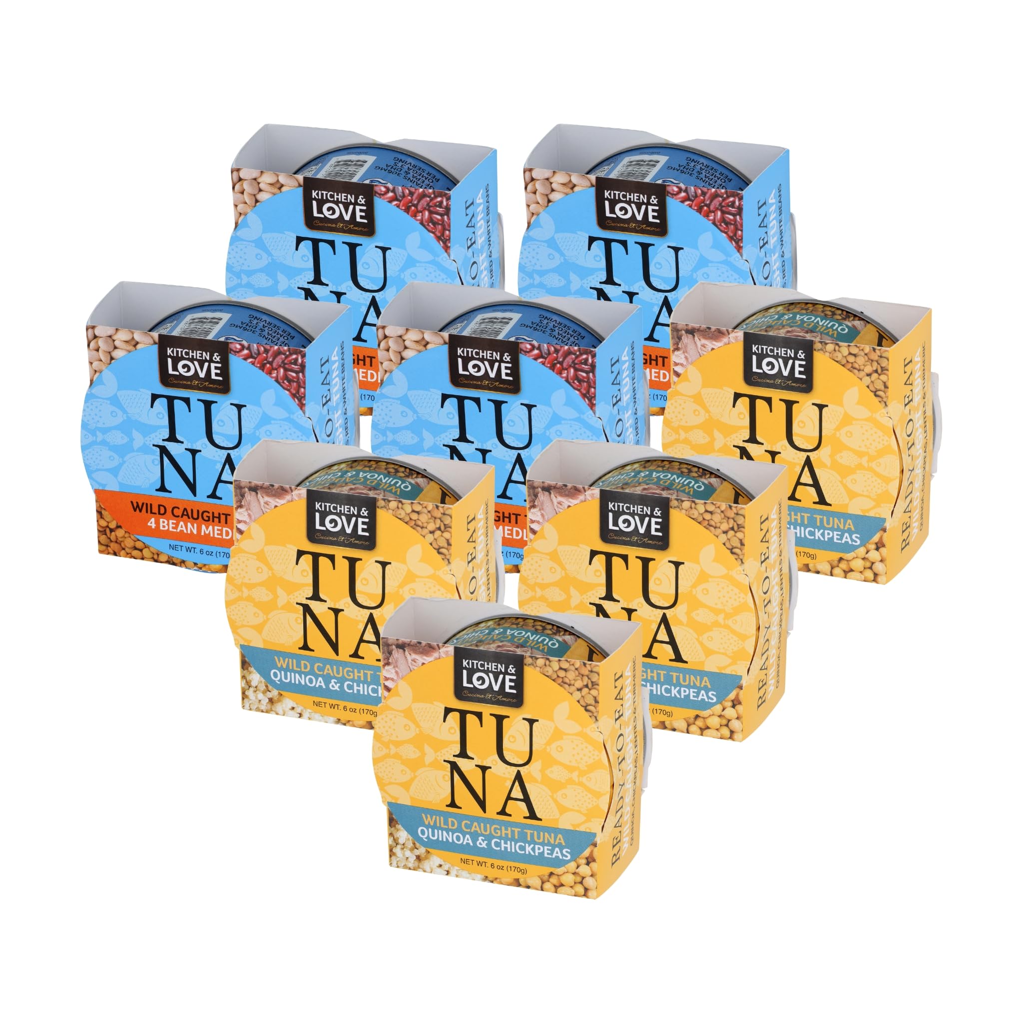 Kitchen & Love front pack showing variety pack for convenient meals