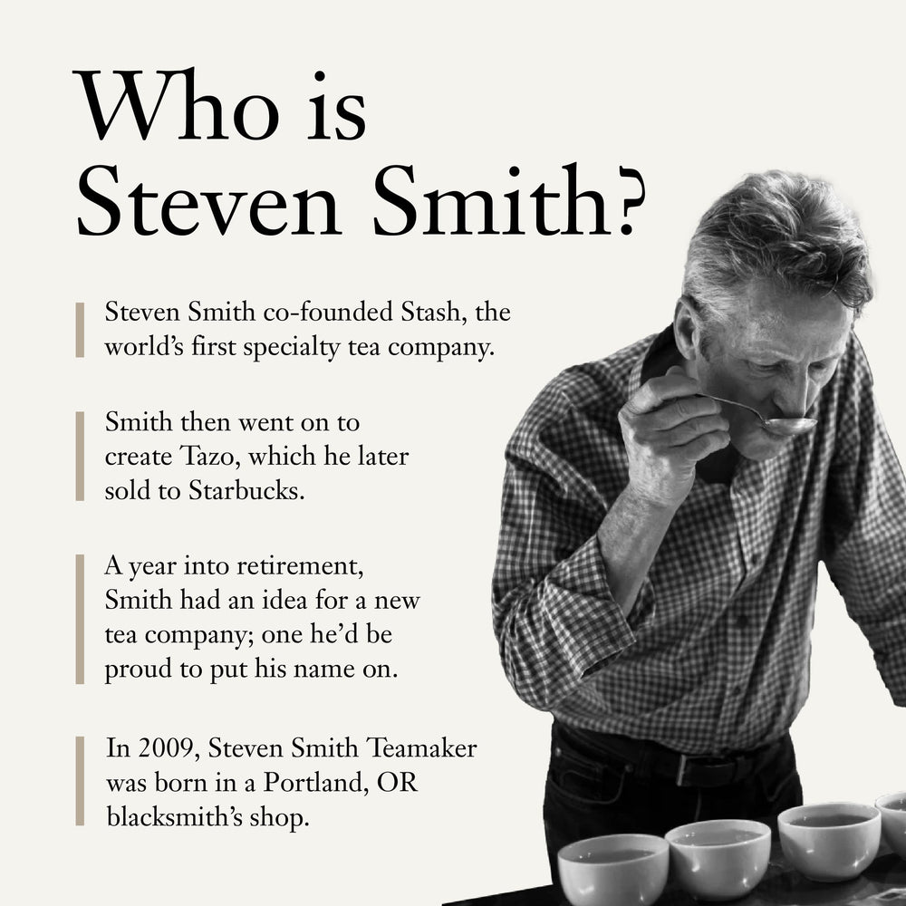 STEVEN SMITH TEAMAKER lifestyle kitchen scene serving tea for comforting daily ritual