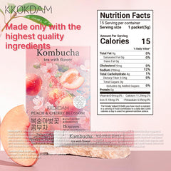 KKOKDAM close-up of real cherry blossom petals highlighting natural ingredients