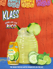 Klass Aguas Frescas being added to water at the gym for refreshing taste