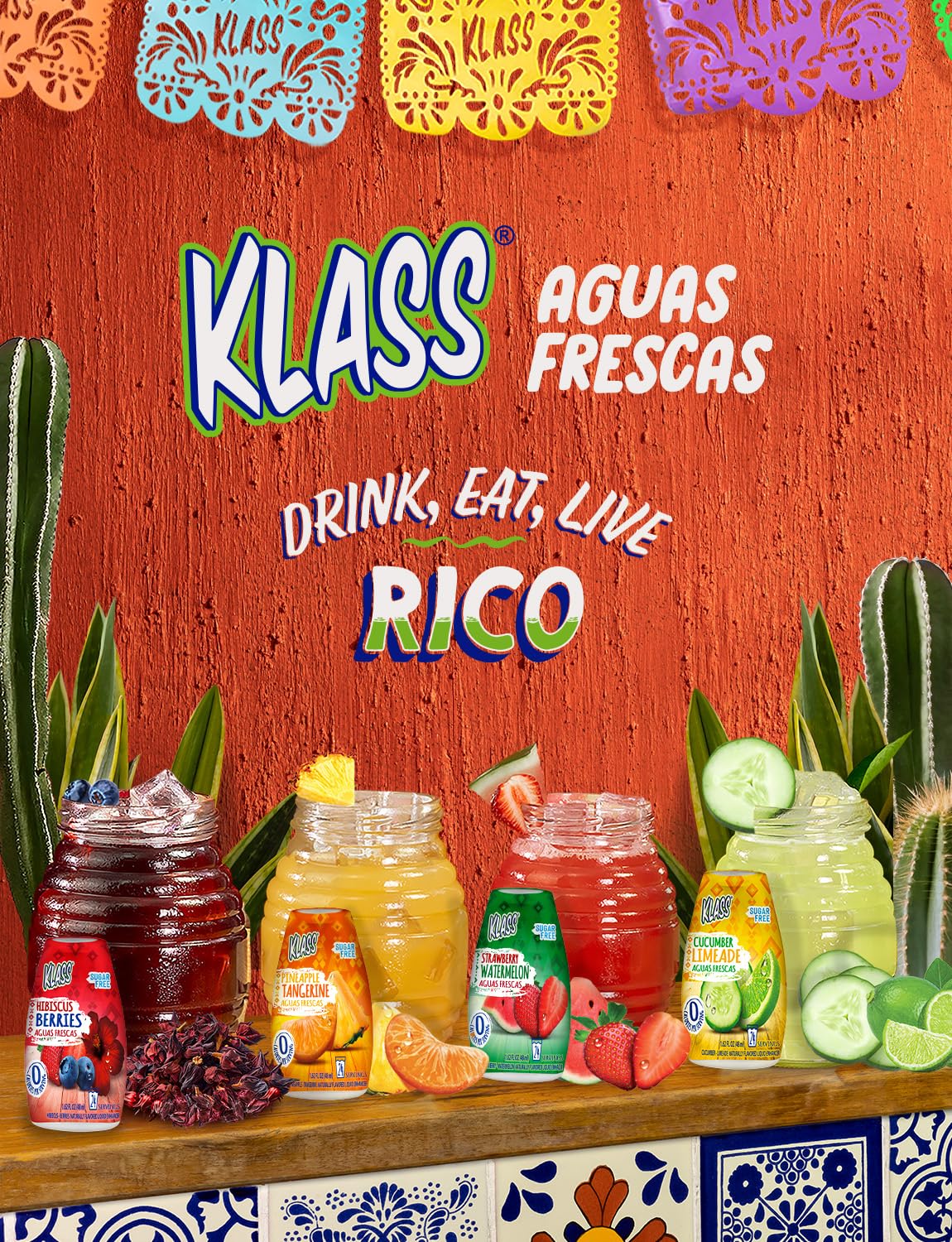 Klass Aguas Frescas bottle inside a purse showing on-the-go flavor convenience