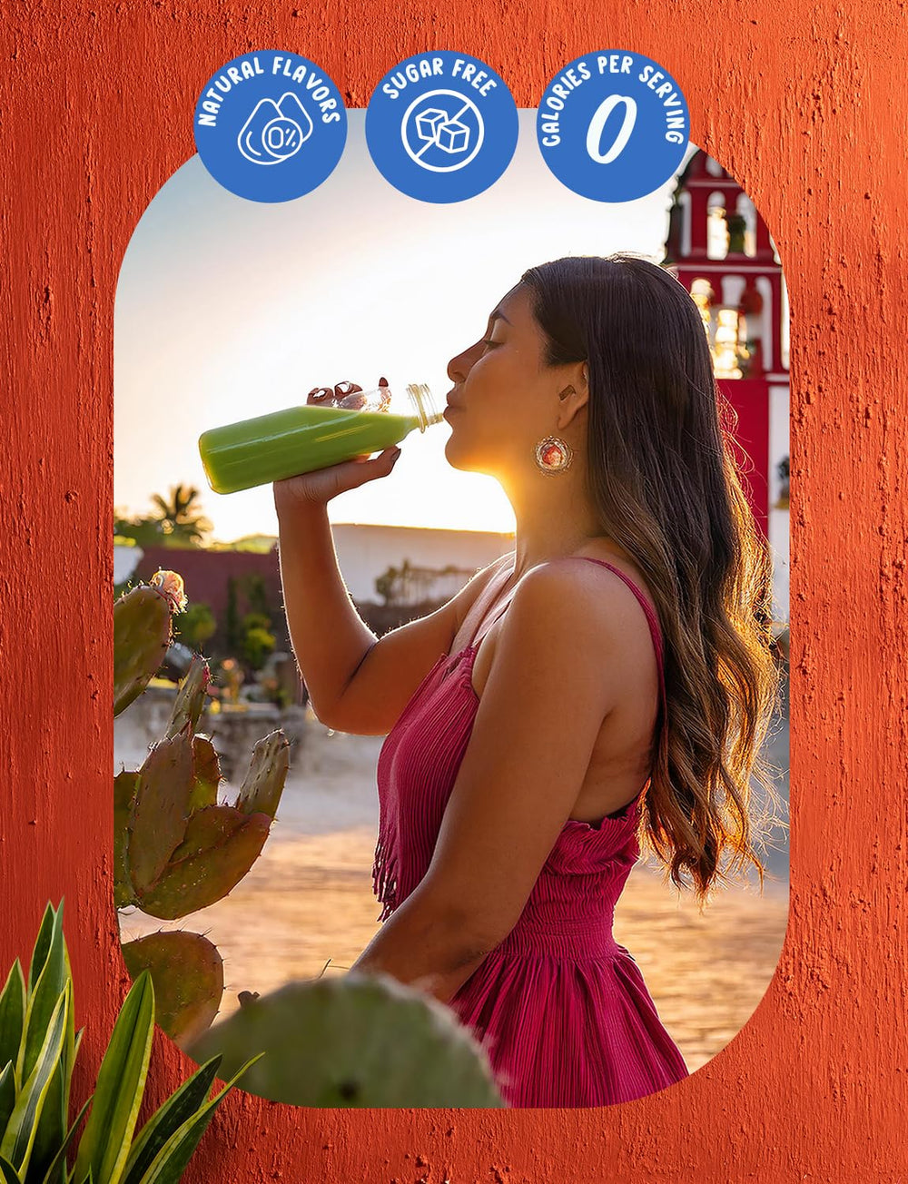 Klass Aguas Frescas liquid drop in water showing clear cucumber lime flavor