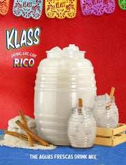Klass Aguas Frescas glass poured over ice offers immediate refreshment
