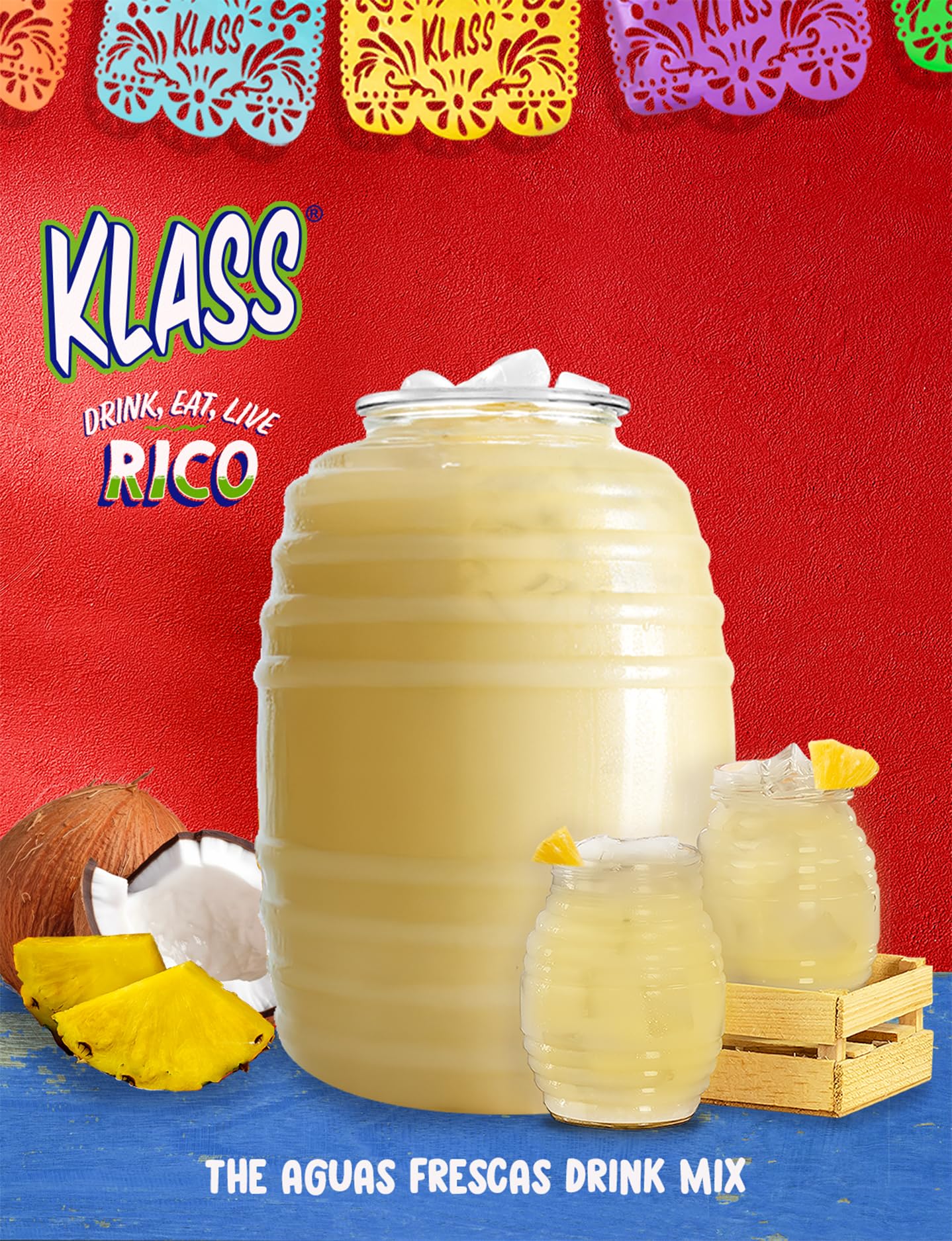 Klass powder texture close-up highlights fine mixability for quick drinks