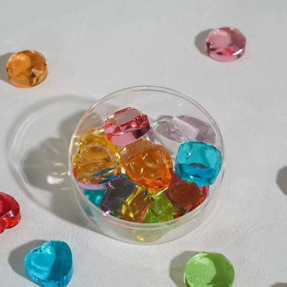 Klevra jar front view showing 13 gem candies and elegant packaging benefit display
