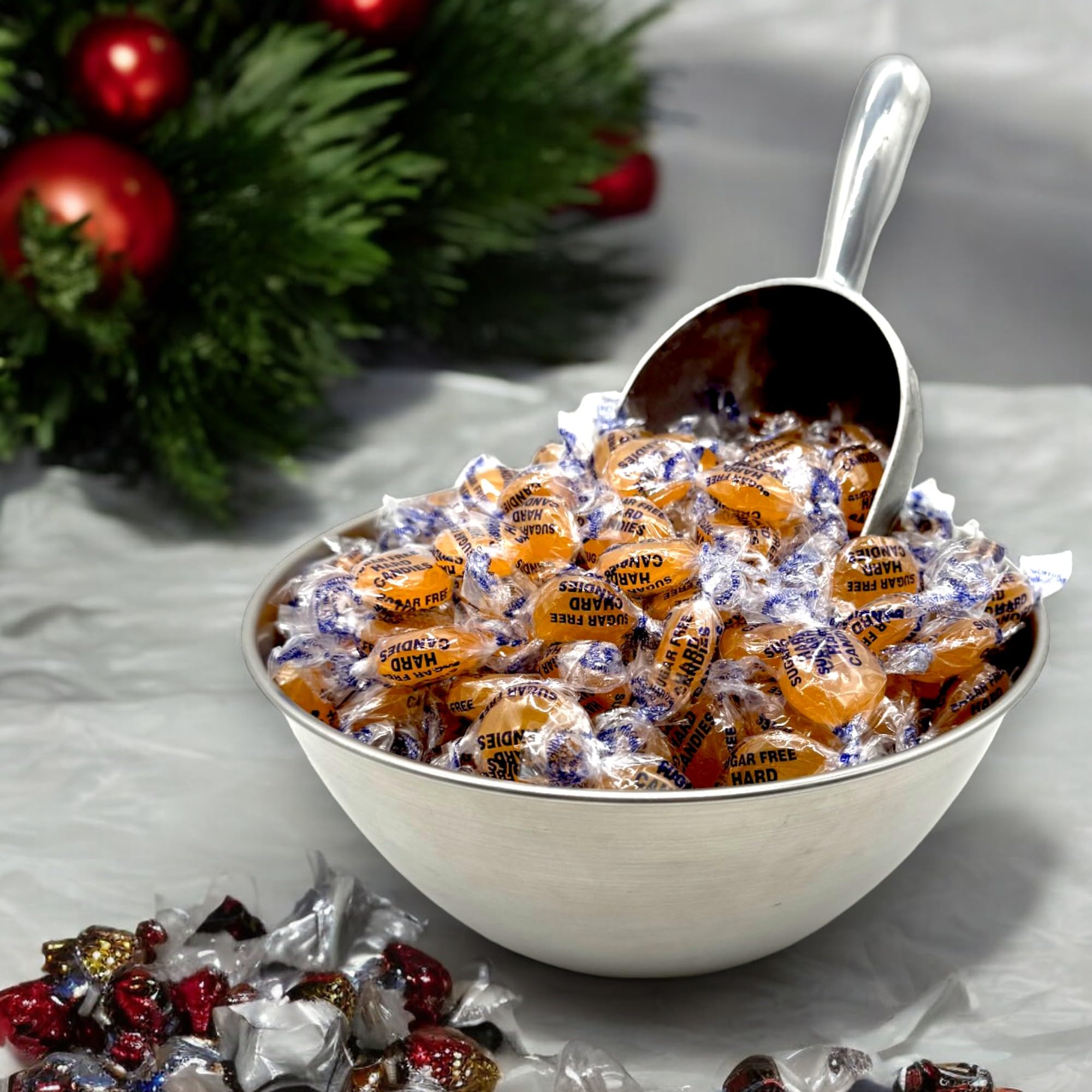 KLUB BULK butterscotch candies displayed in a candy bowl ready for guests