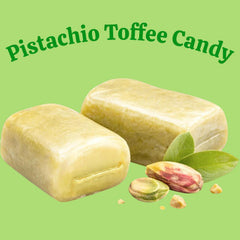 KLUB BULK close-up of pistachio toffee center highlighting creamy texture and indulgence