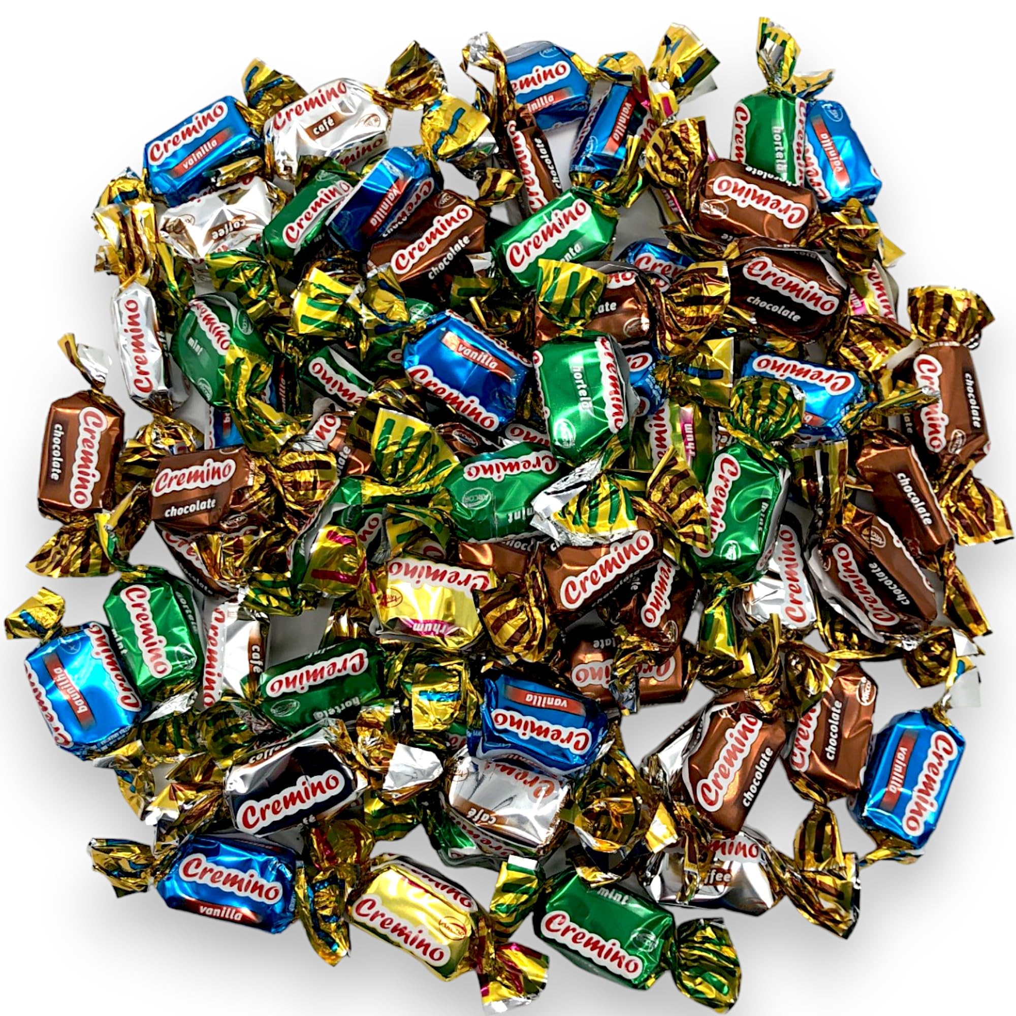 KLUB BULK front packaging showing assorted toffee chews and weight for quick selection