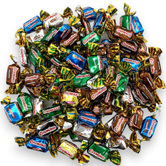 KLUB BULK front packaging showing assorted toffee chews and weight for quick selection