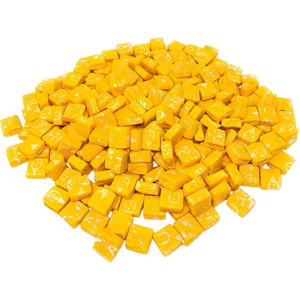 KLUB BULK front packaging showing resealable lemon candy bag and branding benefits