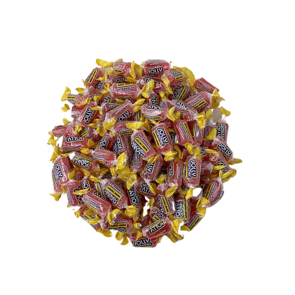 Klub Bulk front packaging of Jolly Ranchers watermelon bag showing weight and branding for easy selection