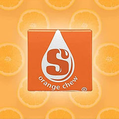 KLUB BULK portion of orange candies on a small plate illustrating serving size