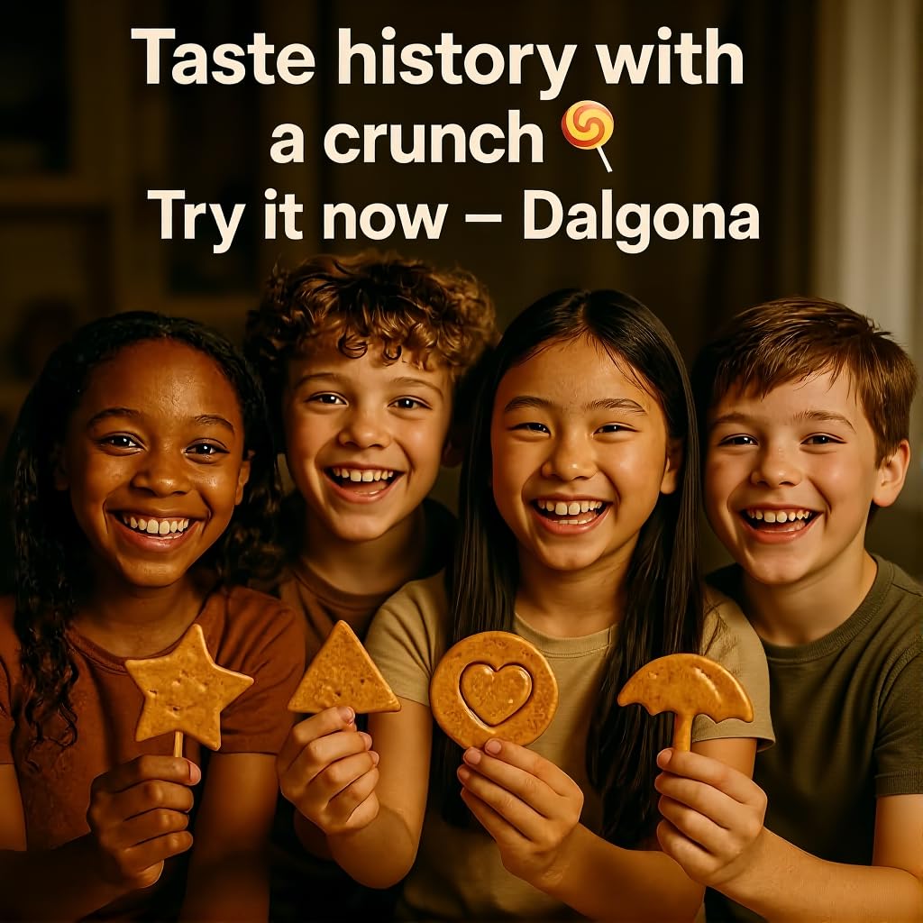 KMOAMOA candies on table in casual setting promoting shareable treat for gatherings