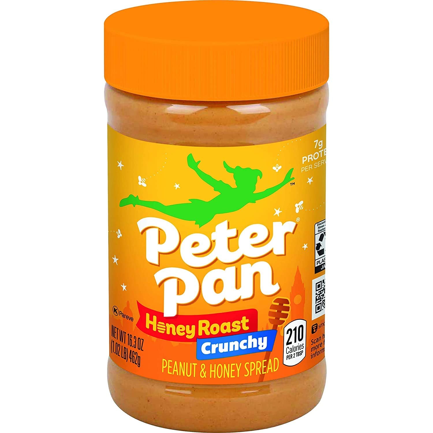 KMWA Peter Pan close-up of crunchy peanut texture highlighting chunky pieces for taste
