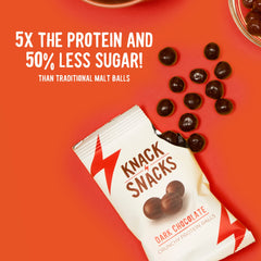 Knack Snacks individual bag in hand shows convenient on-the-go portion
