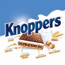 LYZA'S SWEETS & TREATS Knoppers held in hand showing size and single-serve portion control benefit