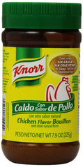 Knorr granulated chicken bouillon jar front view showing label and size benefit