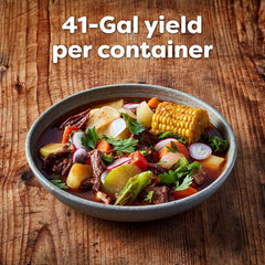 Knorr finished beef broth in bowl served in busy kitchen for consistent flavor