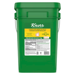 Knorr Caldo de Pollo pail front label showing product and benefits