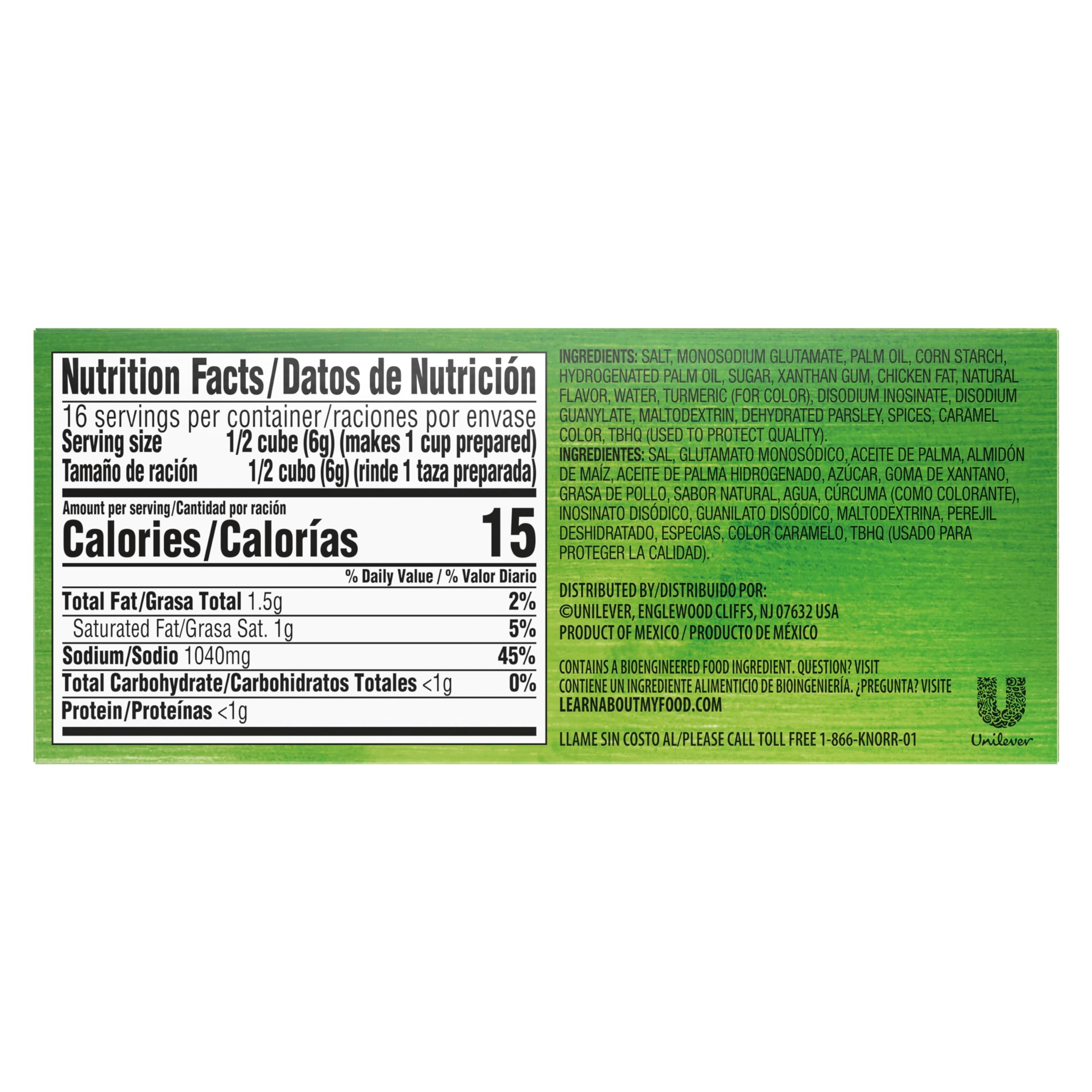 Close-up of Knorr chicken bouillon cubes showing texture and easy portioning benefit
