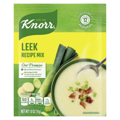 Knorr leek soup front packaging showing box and brand for easy pantry identification