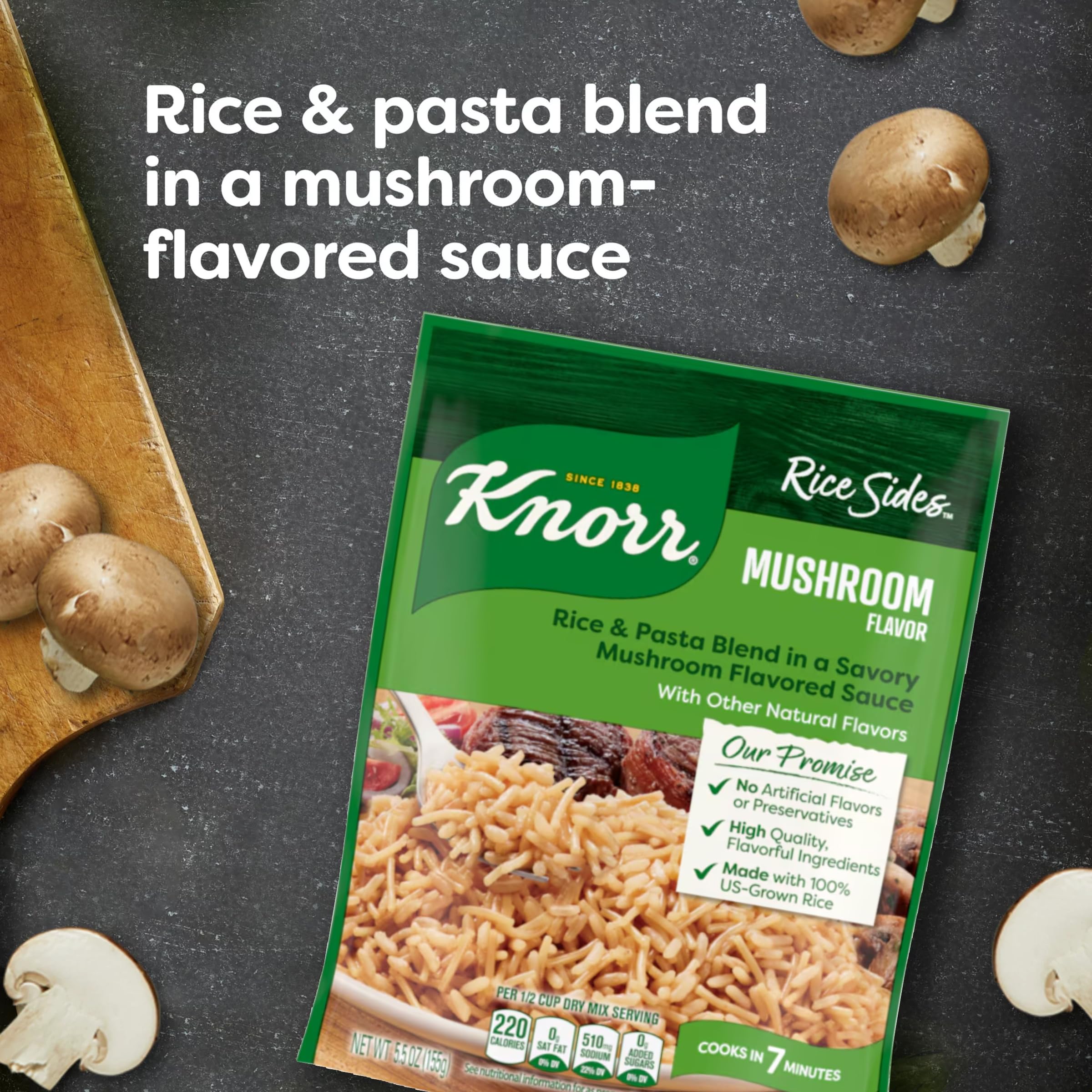 Knorr pouch being opened to show easy prep and time-saving convenience