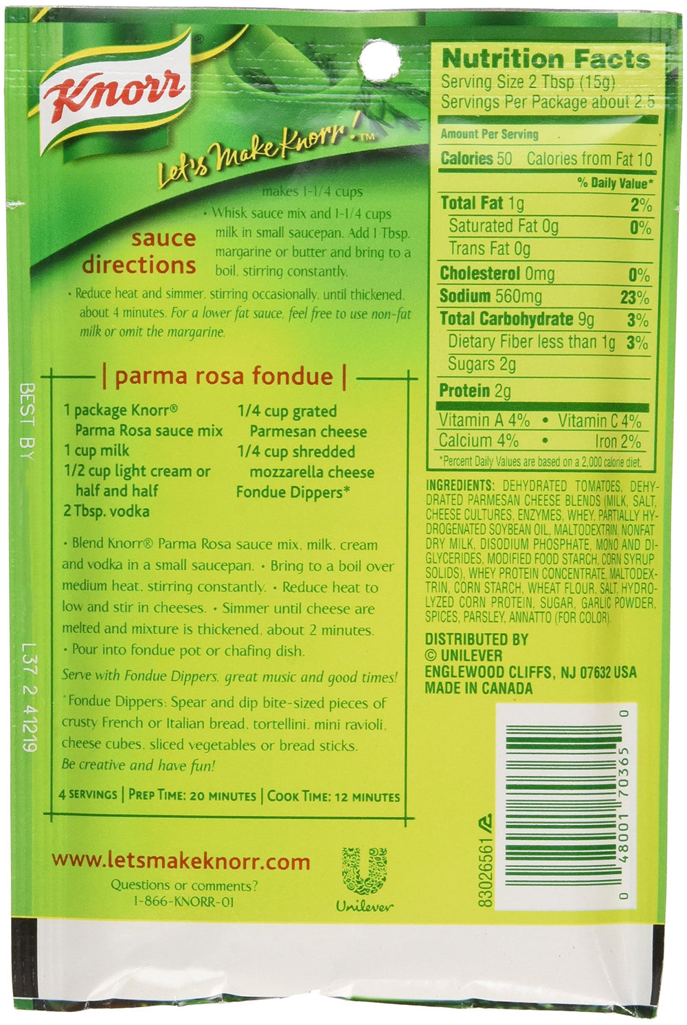 Knorr Parma Rosa prepared sauce in bowl over pasta, creamy texture and ready-to-serve