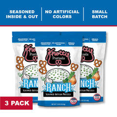 Knotty Pretzels open resealable bag showing freshness and easy reseal benefit