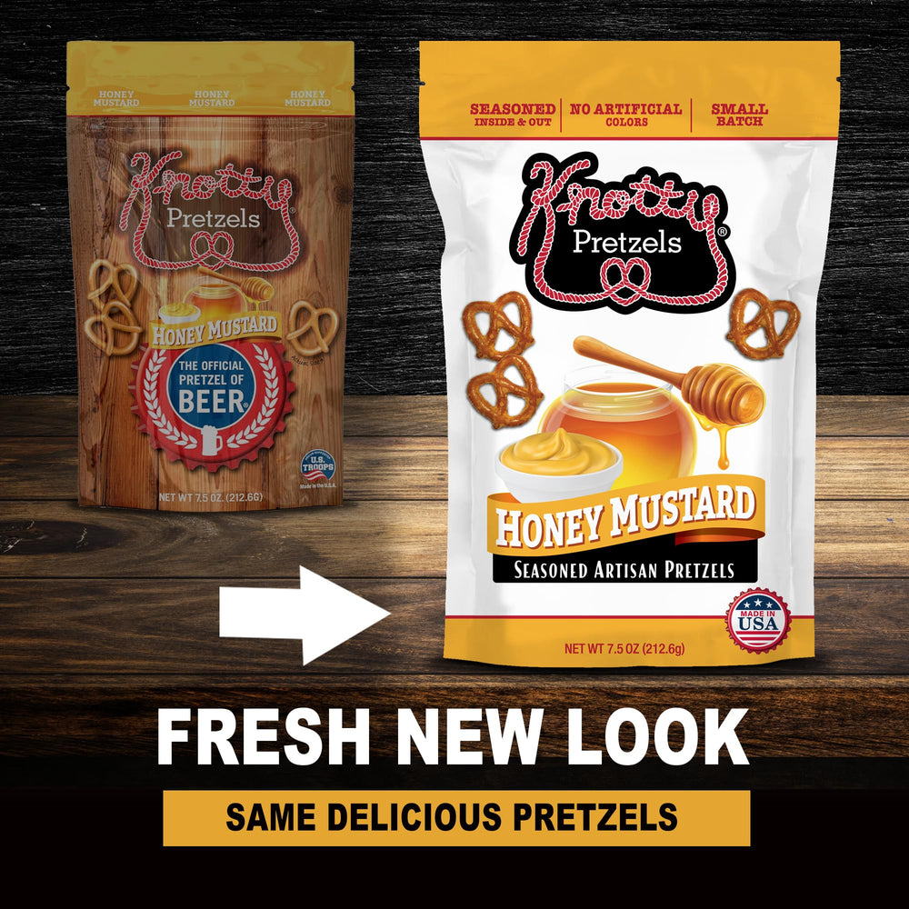 Knotty Pretzels individual pretzel shape highlighting sturdy crunch