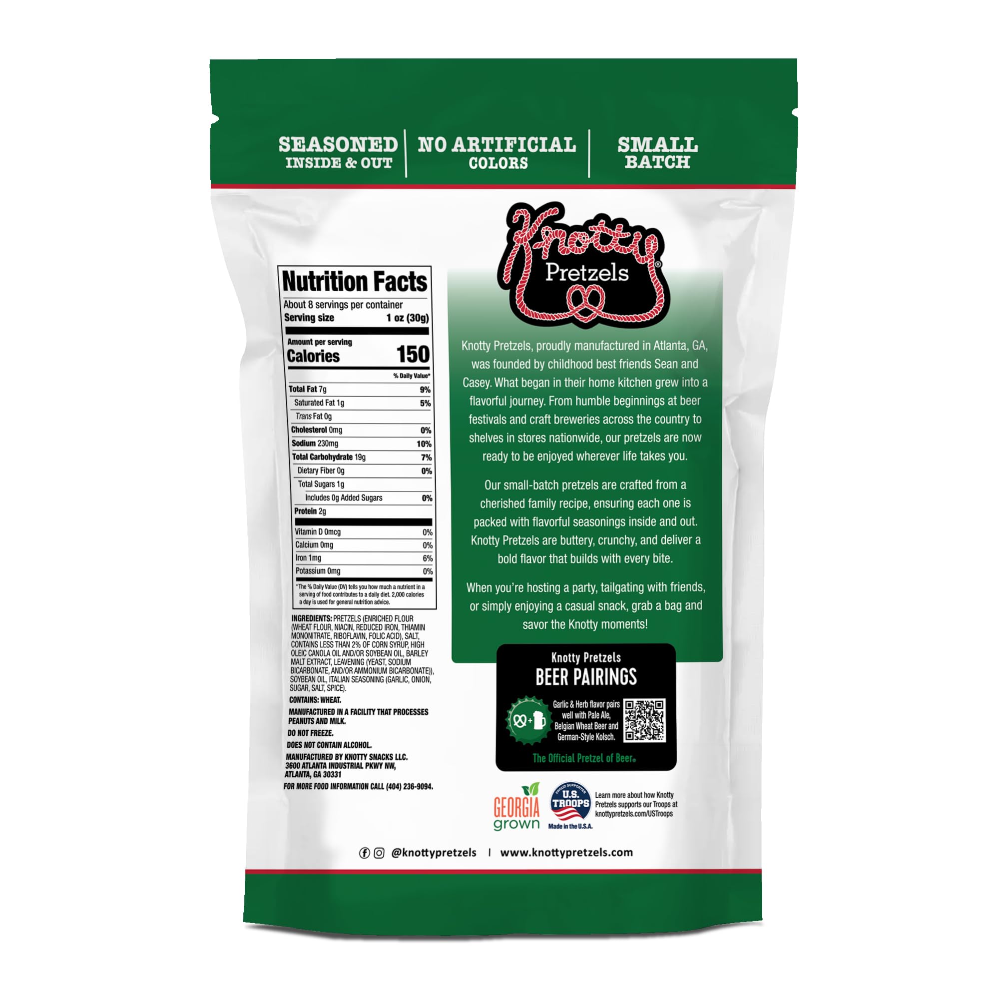 Knotty Pretzels knot shape and crunchy texture emphasizing satisfying crunch