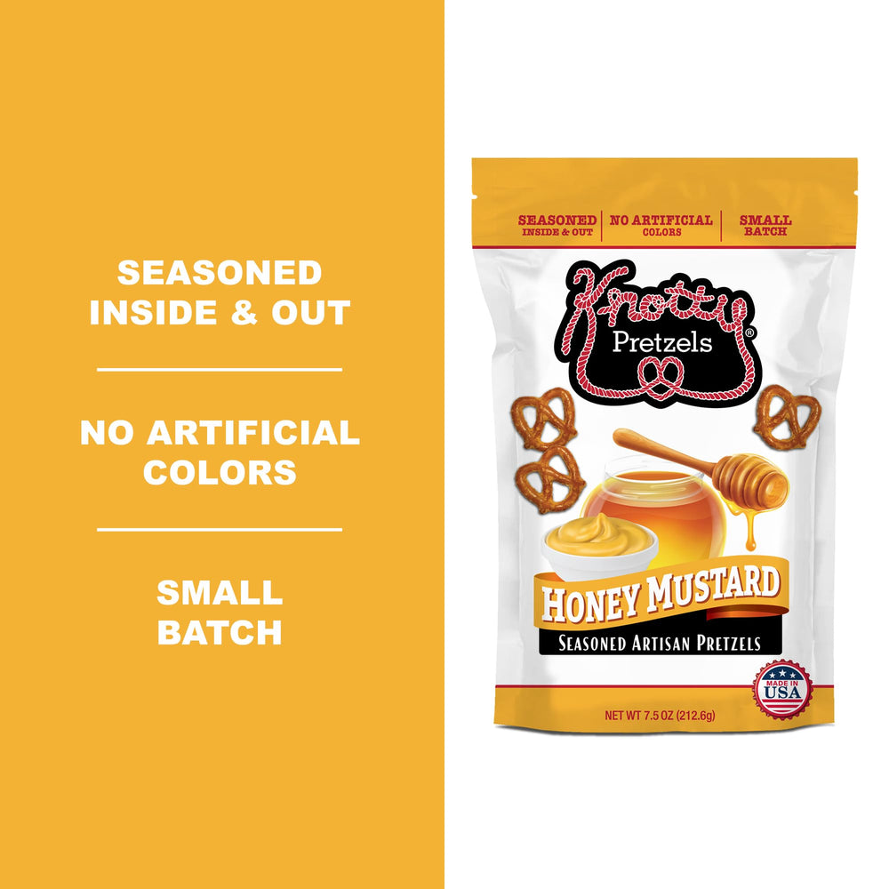 Knotty Pretzels resealable zipper detail preserving crunch and freshness