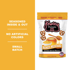 Knotty Pretzels resealable zipper detail preserving crunch and freshness