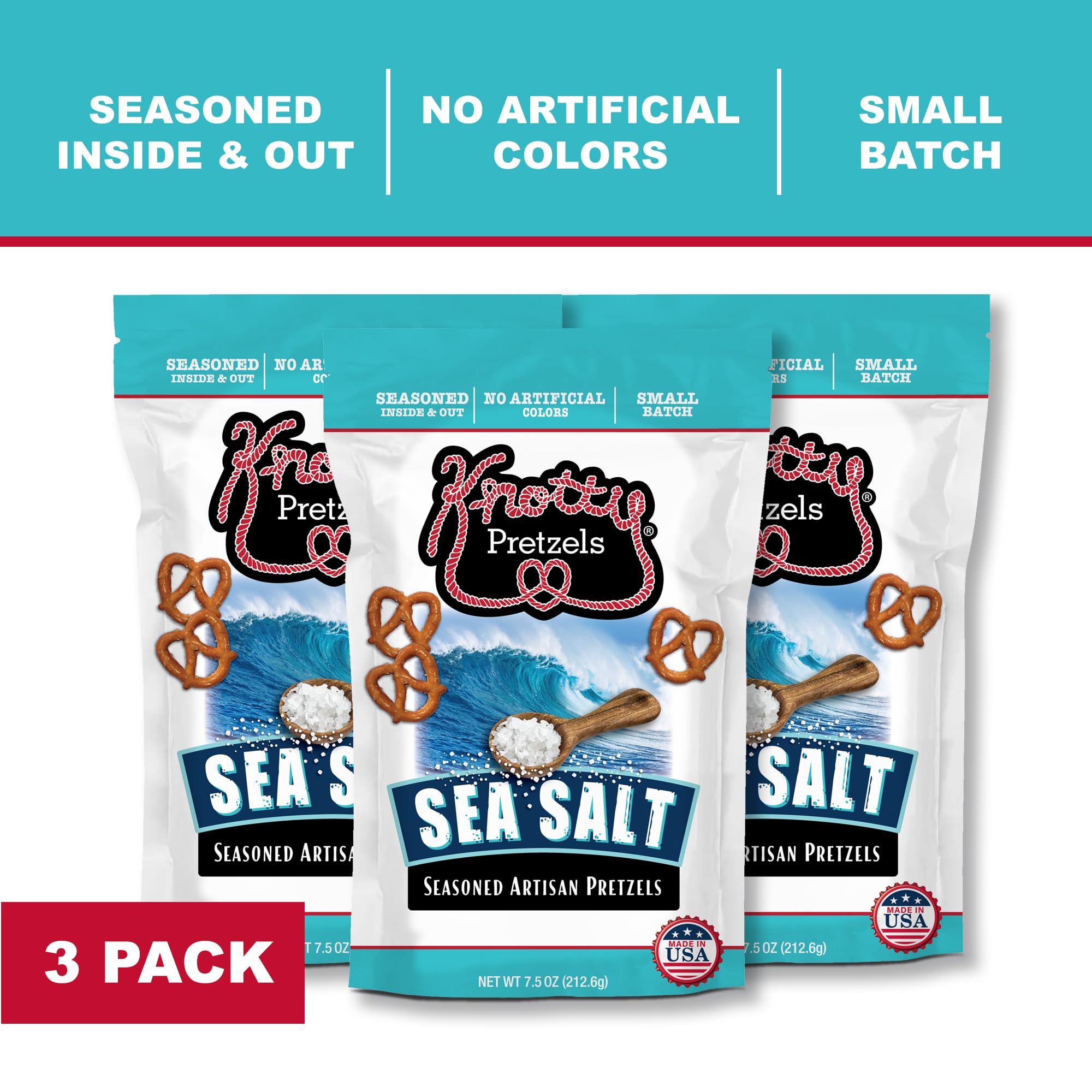 Knotty Pretzels next to beer pint illustrating ideal pairing benefit