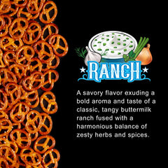 Knotty Pretzels beside beer glass illustrating pairing enhancement