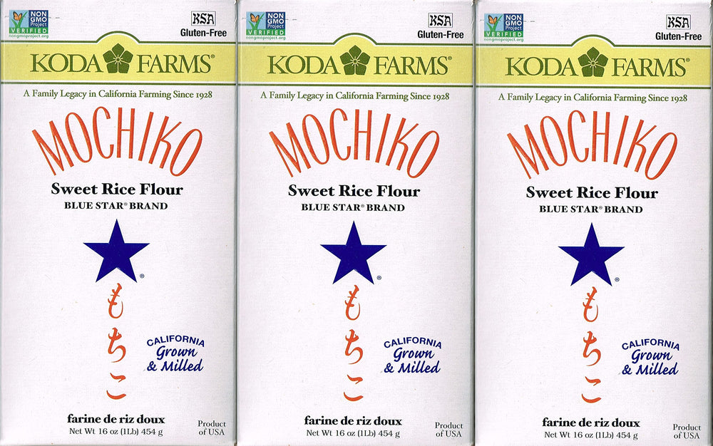Koda Farms mochiko front packaging showing quantity and benefits