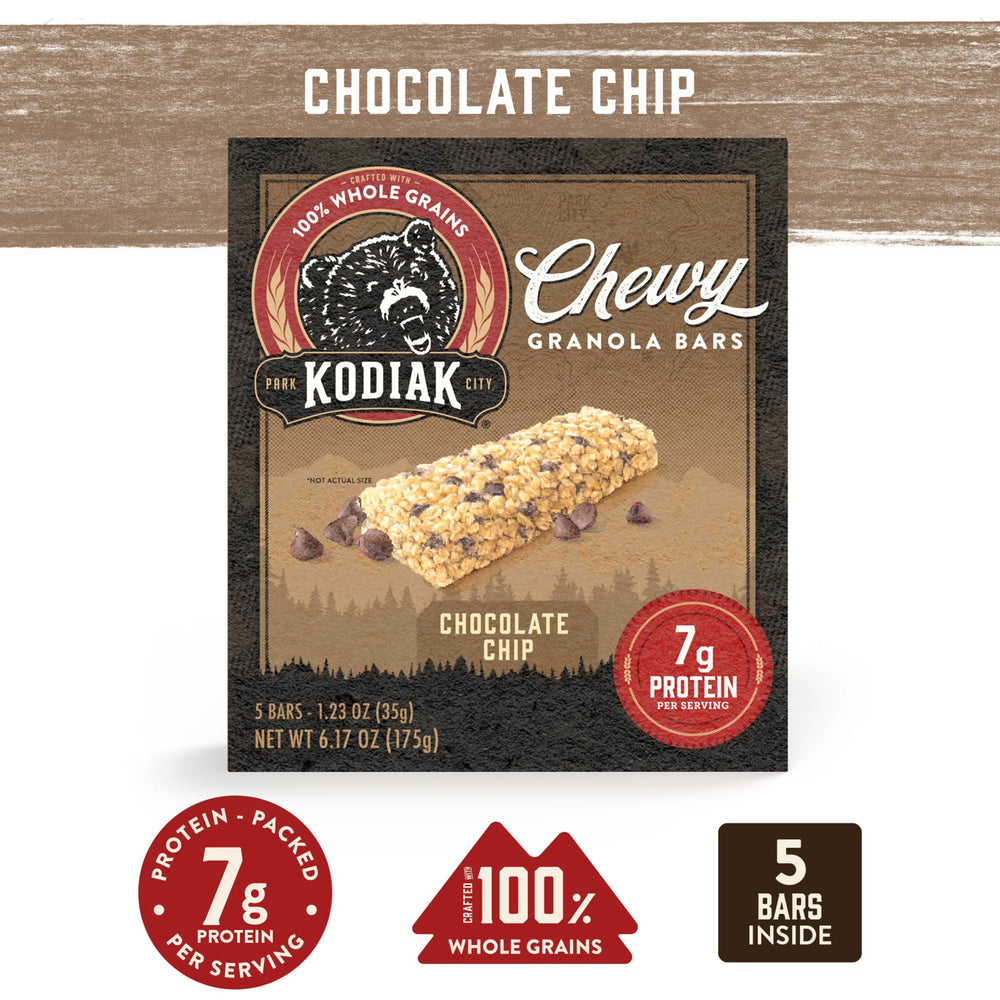Kodiak Cakes close-up of bar texture highlighting whole grains