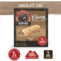 Kodiak Cakes close-up of bar texture highlighting whole grains