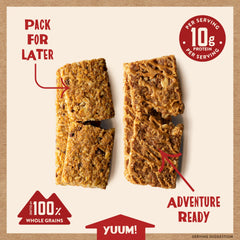 Kodiak Cakes chocolate chip bar with visible chips offering rich flavor cue