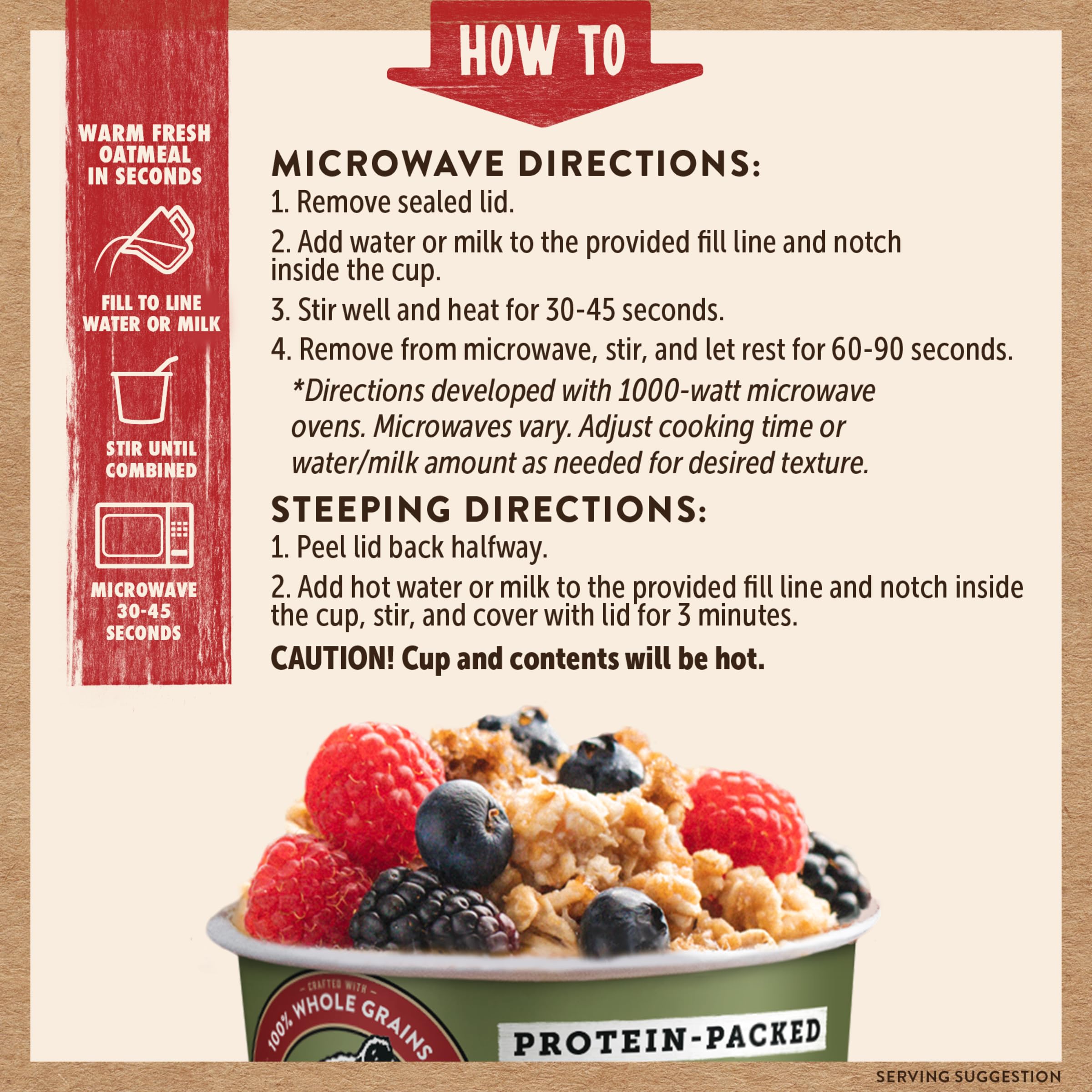 Kodiak Cakes twelve cups stacked to show pack size and pantry-friendly storage