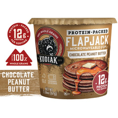 Kodiak Cakes plated stack of pancakes demonstrating hearty whole-grain texture