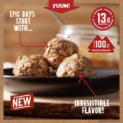 Kodiak Cakes protein balls in bowl ready to eat, providing convenient protein snack