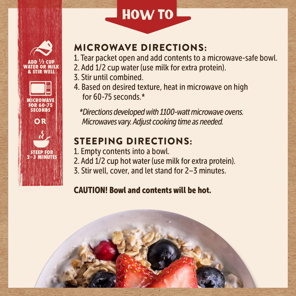 Kodiak Cakes prepared oatmeal in bowl ready to eat, comforting breakfast benefit
