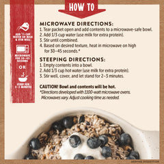 Hand holding Kodiak Cakes packet to show size and portability, useful for travel