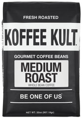 Koffee Kult close-up of whole beans highlighting balanced roast and aroma