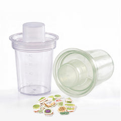 KOIMYSA mini shaker front packaging shows compact travel-ready mixer benefit