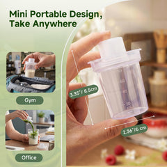 KOIMYSA shaker lid detail highlighting leak-proof seal for secure shaking