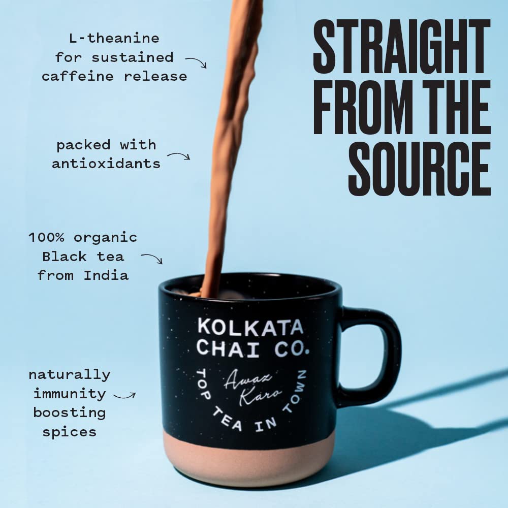 Kolkata Chai Co loose-leaf tea in hand comparing scale and leaf quality