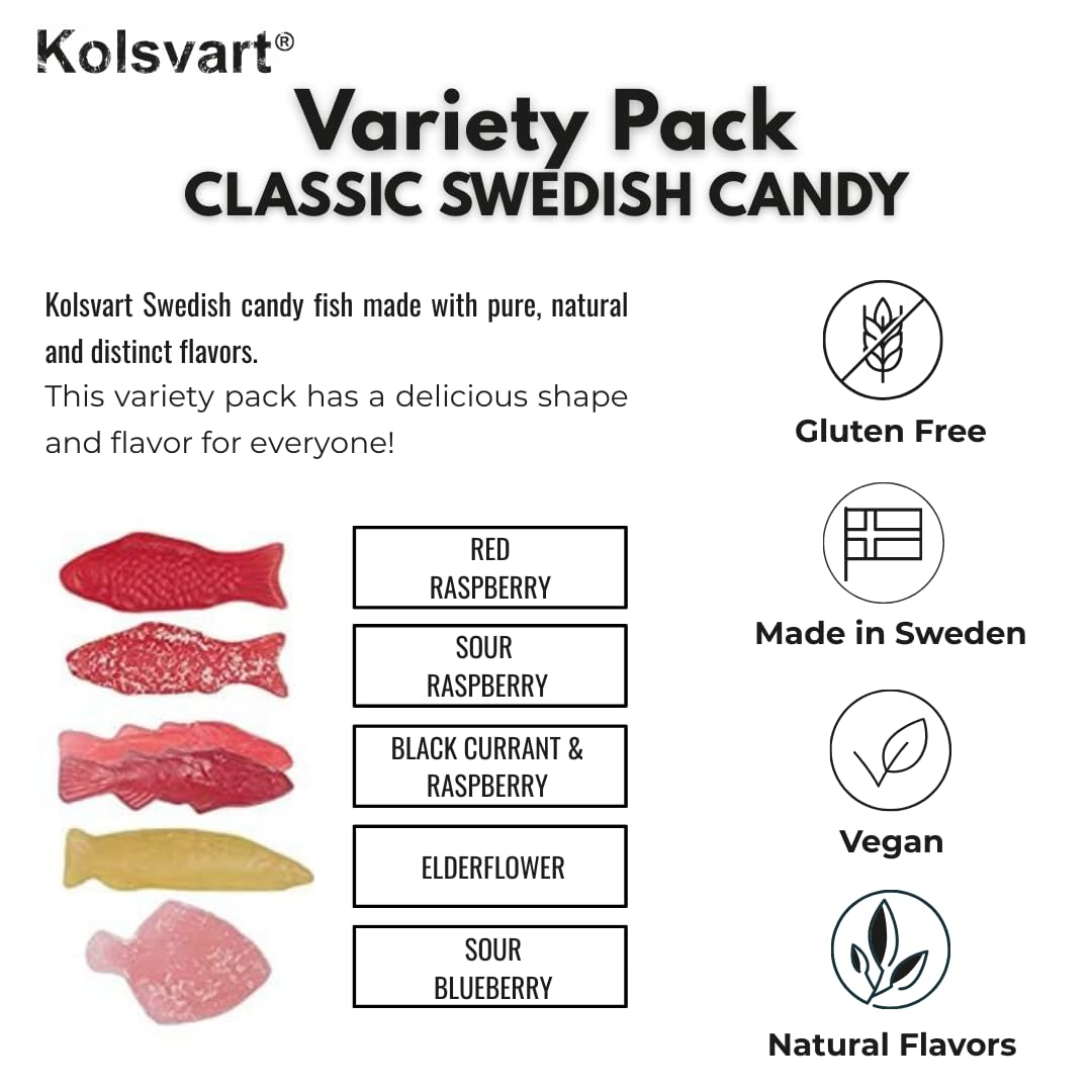 Kolsvart bag close-up label highlighting flavor and vegan benefit